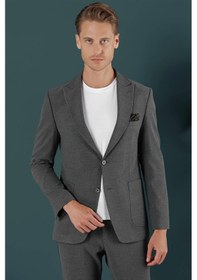 Resim Efor C 659 Slim Fit Antrasit Spor Ceket Antrasit 