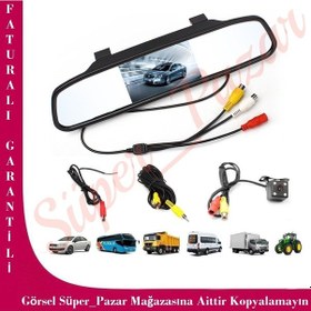 Resim Kingvox 4.3" Ayna Monitör + Araç Geri Görüş Park Kamerası N11.263 