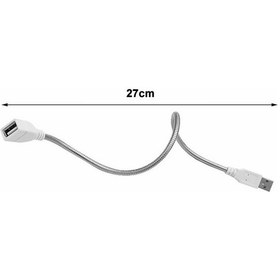 Resim Metal Usb Type A Soketli Uzatma Kablosu Kıvrılabilir Hortum 