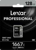 Resim Lexar Professional 1667X LSD128CBNA1667 128 GB SDXC UHS-II Hafıza Kartı 