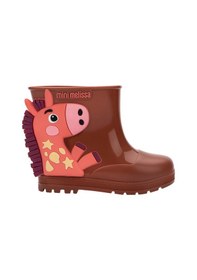 Resim Mini Melissa Welly Wonderland Kız Çocuk Yağmur Çizmesi Brown 