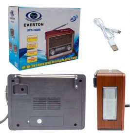 Resim Everton RT-305 El Feneri Özellikli Bluetooth Nostaljik Radyo 