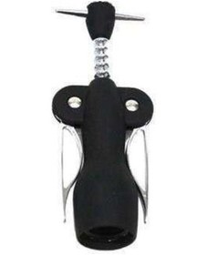 Resim Paslanmaz Çelik Tirbuşon / Şarap Açacağı Siyah 