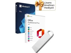 Resim Microsoft Windows 11 + Office 2021 Pro Plus Kurulum Dosyalı USB Bellek 64GB (Lisans Anahtarı Hediyeli) - Fiyatı, Yorumları 