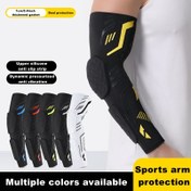 Resim 1 ADET / 2 ADET Sıkıştırma Kol Kılıfları Nefes Alabilir Dirsek Desteği, Çıkarılabilir Petek Dolgusu ve Kaymaz Tutuşlu - Basketbol, Futbol, Bisiklet, Ragbi, Tenis, Açık Hava Antrenman Ekipmanı için Termal Spor Kolluk Kapakları (Erkekler ve Kadınlar) 