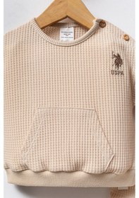 Resim U.S. Polo Assn. U.s. Polo Assn Erkek Bebek Krem Takım Usb2589-c-v1 Krem 
