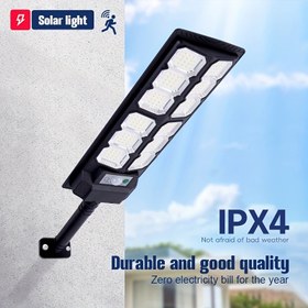 Resim Dış Duvar Lambası, Uzaktan Kumanda ve Hareket Sensörü ile Güneş Enerjili LED Lamba - Karavan Kampı, Bahçe, Veranda ve Arka Bahçe Aydınlatması için İdeal - Dayanıklı Plastik Gövde, Yarı-Flush Montaj, Hareket Sensörü Kontrolü, Uzaktan Kumanda Aydınlatması | Güneş Enerjili Lamba | Dayanıklı Plastik Gövde, Kamp Lambası 