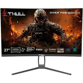Resim Vision TG-VSN27C-200 27" 1 MS 200 Hz FreeSync FHD LED HDMI+DP VA Frameless Curved Oyuncu Monitörü 