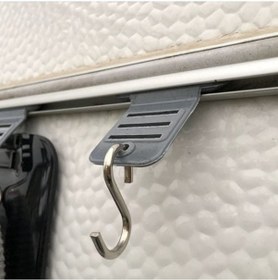 Resim Campasist 8Mm Karavan Tente Askı Seti Multi Konksiyonel - Kancal Siyah 