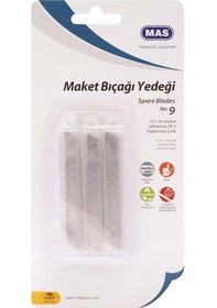 Resim Mas 2573 Kartelada Küçük Maket Bıçağı Yedeği 30 Adet Tüpte 