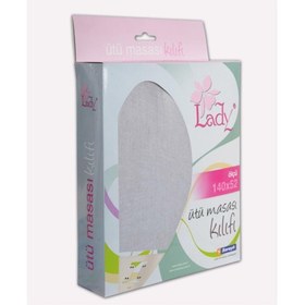 Resim Lady Saraylı Keçeli Isıya Dayanıklı Ütü Masası Kılıfı Örtüsü Bezi Düz (140X52) Ütü 