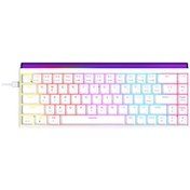 Resim Nacodex Nk68 Manyetik Milli Mekanik Çarpık Renkli Kablolu Klavye Ofis Bilgisayar Oyun 68 Tuşlu Klavye, Renk: Duyarsız Beyaz 