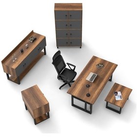 Resim Robinhome Robin Home Vivaldi Abcdf Ofis Büro Masa Takımı Barok 