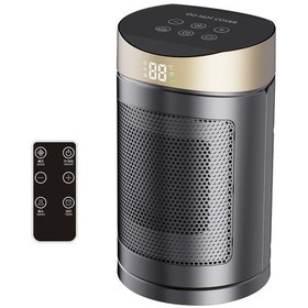 Resim Dokunmatik Ekran Uzaktan Kumandalı Masaüstü Ev Tipi Pratik Isıtıcı Altın 