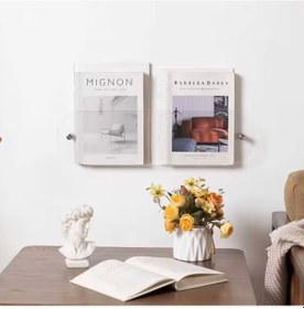 Resim Kitap Dergi Rafı Oval Kenar Pleksi 50x15x3.5cm Diğer 