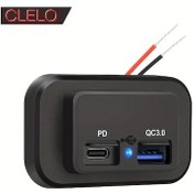 Resim Boatshop1 Clelo 1 Takım 12v 24v Rv Usb Soketi Cift Hizli Sarj Pd3 0 Tip C Ve Qc3 0 Usb A Araba Sarj Adaptoru Pil Olmadan Rv Prizleri 