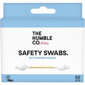 Resim The Humble Co Kids Cotton Swabs Safety - Çocuklar için Emniyetli Kulak Çubuğu Beyaz 50 Adet 
