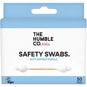 Resim The Humble Co Kids Cotton Swabs Safety - Çocuklar için Emniyetli Kulak Çubuğu Beyaz 50 Adet 