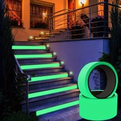 Resim 1 Rulo Gece Görüşlü Yapışkan Bant - Neon Yeşil ve Mor, Gece Kullanımı İçin Yüksek Görünürlüklü Reflektif Güvenlik Bantı, Güvenlik, Ev Dekoru ve Acil Durum Hazırlığı 