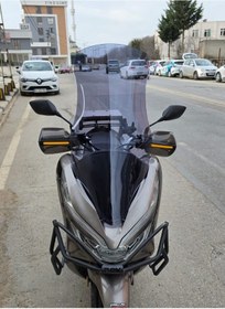 Resim Motocam Honda Pcx Siperlik Ön Cam 2018-2020 Model 83cm Füme Renkli Uzun Cam 