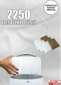Resim Korbell Kirli Bebek Bezi Kovaları Ile Uyumlu 2250 Bebek Bezi Kapasiteli Beyaz Sabun Kokulu 3 Paket Yerli Çöp 