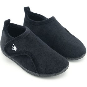 Resim Gezer Kışlık Erkek Çocuk Rahat Taban Cırt Cırtlı Ayarlanabilir Ev Okul Kreş Panduf Ayakkabı Siyah 