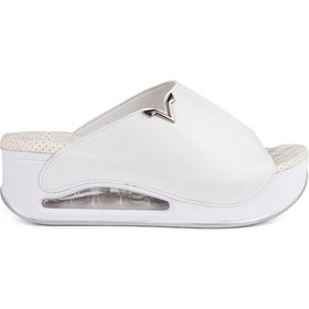 Resim Muya Aero Anatomik Air Max Tabanlı Topuk Dikeni Kadın Terlik Beyaz 