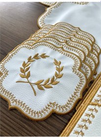 Resim Başak Krem Gold 8 Kişilik 25 Parça Amerikan Servis Ve Runner Seti Krem 