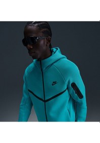 Resim Nike Tech Fleece Fz Windrunner Hoodie Erkek Mavi Sweatshirt-hv0949-345-tanemsport Mavi 