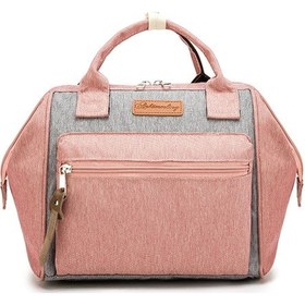 Resim Çok Fonksiyonlu Bebek Bezi Çantası Açık Seyahat Tote Mt3340-2 Pembe 