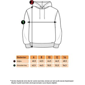 Resim Toontoy Kız Çocuk İçi Pamuklu Baskılı Sweatshirt Kahverengi 