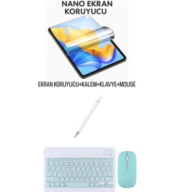 Resim Lenovo Idea Tab Tb336fu 11'' Uyumlu Ekran Koruyucu Klavye Mouse Set Mavi 