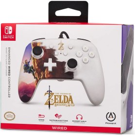 Resim PowerA Nintendo Switch Kablolu Oyun Kolu Lisanslı Zelda Hero's Ascent 