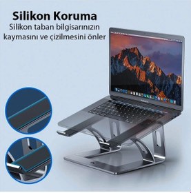Resim Ally Mc Ls653 Premium Ergonomik Alüminyum Laptop-bilgisayar Standı- 5775 