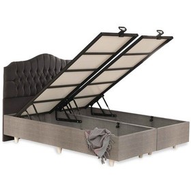 Resim Çift Kişilik Basic Plus Baza 8 Mm Mdf +akasya Yatak + Prenses Seti Yatak Baza Başlık - 140 X 200 Cm 150x200 