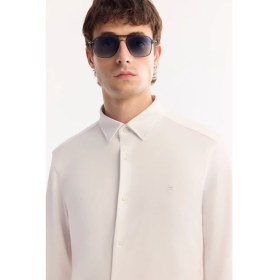 Resim AVVA Erkek Beyaz Klasik Yaka Hızlı Kuruyan Non-Iron Slim Fit Gömlek A52Y2122 