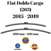 Resim Fiat Doblo Cargo 263 2015 2016 2017 2018 2019 Uyumlu Ön Cam Silecek Süpürgesi Takımı 600/400mm Silbak Sb2416c 