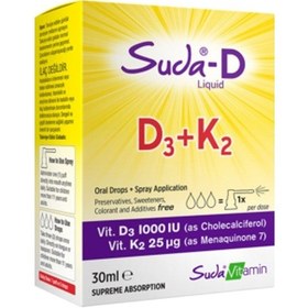 Resim Suda Vitamin D3+K2 30ml Sprey 