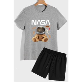 Resim Trendypassion Nasa Şort T-Shirt Eşofman Takımı 