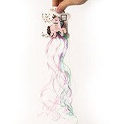 Resim Lukky Unicorn Klipsli Mavi/Pembe Saç Tokası 35 Cm 