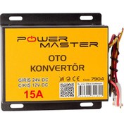 Resim PM-7904 24V Dc / 12V Dc 15 Amper Oto Konvertör 