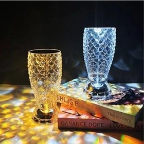 Resim Buffer Balık Süzgeç Model Usb Şarjlı Kumandalı 16farklı Işık Modlu Masa Üstü Kristal Akrilik Led Çok Renkli 