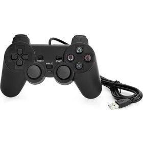 Resim Giyitec Bilgisayar Pc USB Oyun Kolu Gamepad Analog Titreşimli Double Shock 