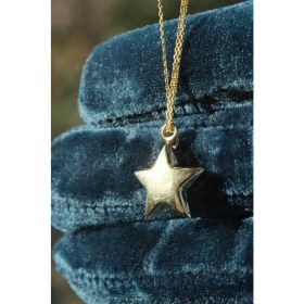 Resim 14 Ayar Altın Yıldız Dikiz Süsü 