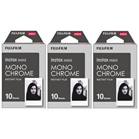 Resim Fujifilm Instax Mini Monochrome Siyah Beyaz 10x3 Film Seti 