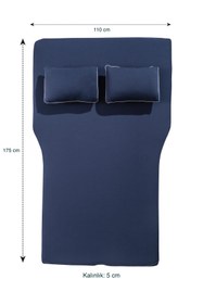Resim OTOBED TESLA Araç içi visco yatak wooltouch ÇANTA,ÇARŞAF TAKIMI VE 2 YASTIK HEDİYEDİR 