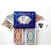 Resim Hepta Collection Angora Kem Plastik Iskambil Oyun Kağıdı Çift Deste BİRİÇ OYUN KAĞIDI 52 - Plastic Playing Cards 