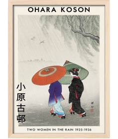 Resim Ohara Koson - Çerçeveli / Doğal / 45x60 