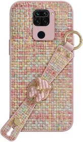 Resim Zebana Xiaomi Redmi Note 9 ile Uyumlu Kılıf Zebana Teddy Silikon Kılıf Pembe 