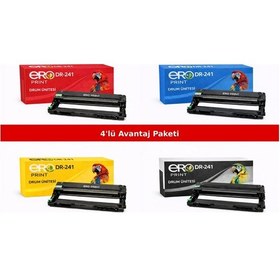Resim Brother Dr-241 İçin 4 Renk Uyumlu Drum Ünitesi Set 
